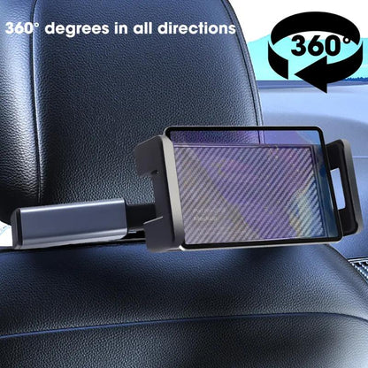 Car Back Seat Headrest Phone Holder Stretchable Tablet Stand Rear Pillow Adjustment Bracket