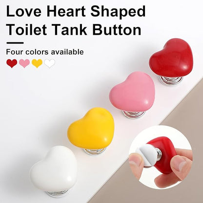 Heart Shaped Toilet Press Button (Pack of 4)