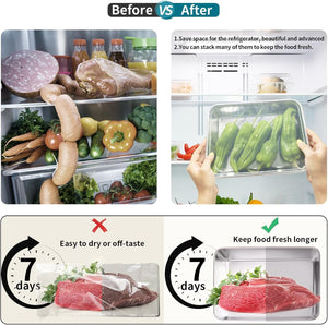Stainless Steel Food Containers with Clear Lid