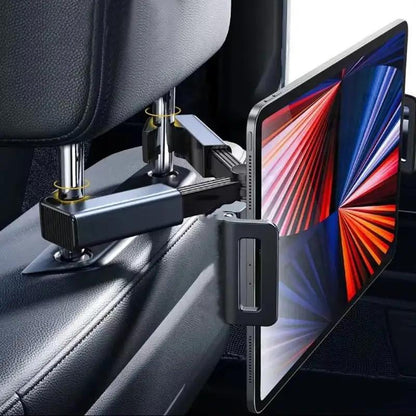 Car Back Seat Headrest Phone Holder Stretchable Tablet Stand Rear Pillow Adjustment Bracket