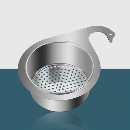 Stainless Steel Swan Drain Basket Sink Strainer