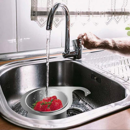 Stainless Steel Swan Drain Basket Sink Strainer